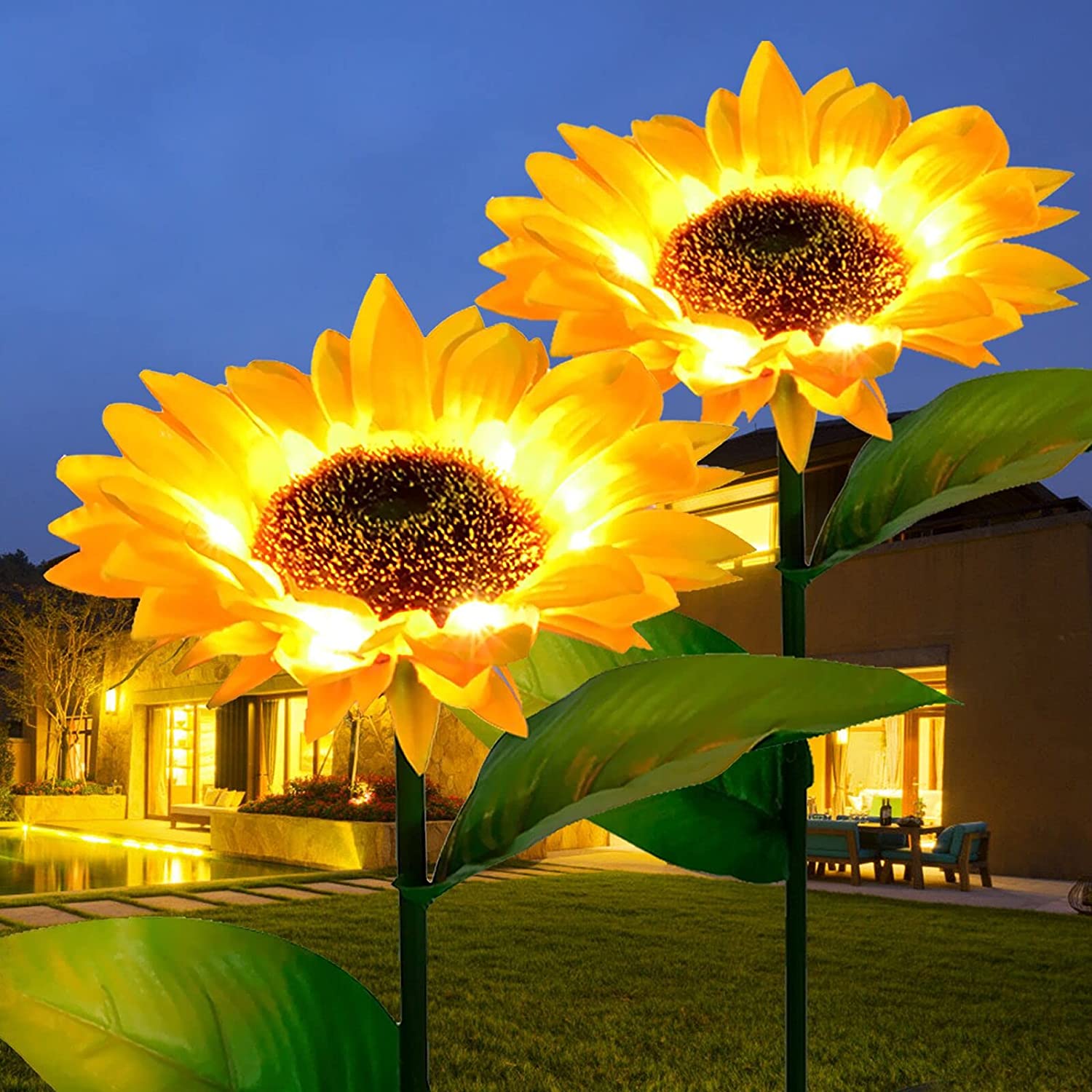 Set 2 x lampa solara, Floarea Soarelui